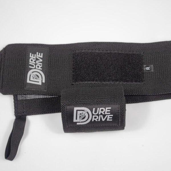 Black Dure Drive Pro Wrist Wraps