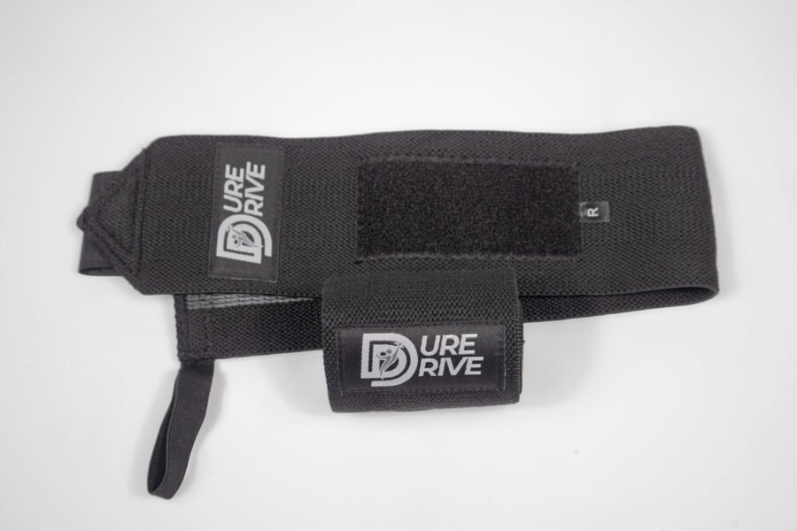Black Dure Drive Pro Wrist Wraps