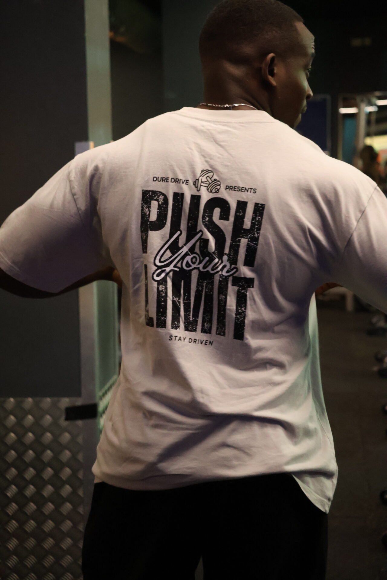 Push Your Limit Oversized Faded Bone T-shirt - Image 6